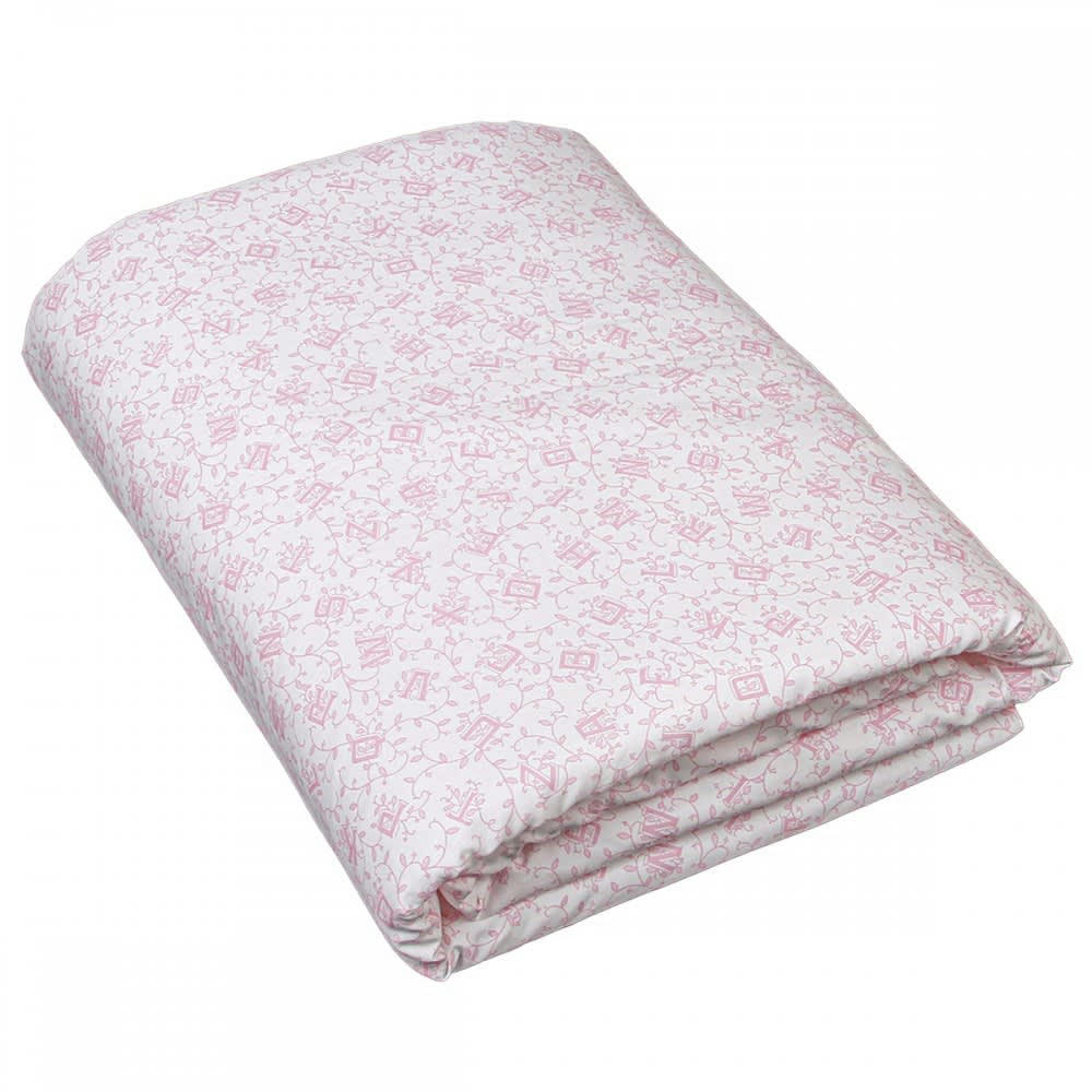 ALPHABET CIEL - Edredon 100x140 cm alphabet blue ciel