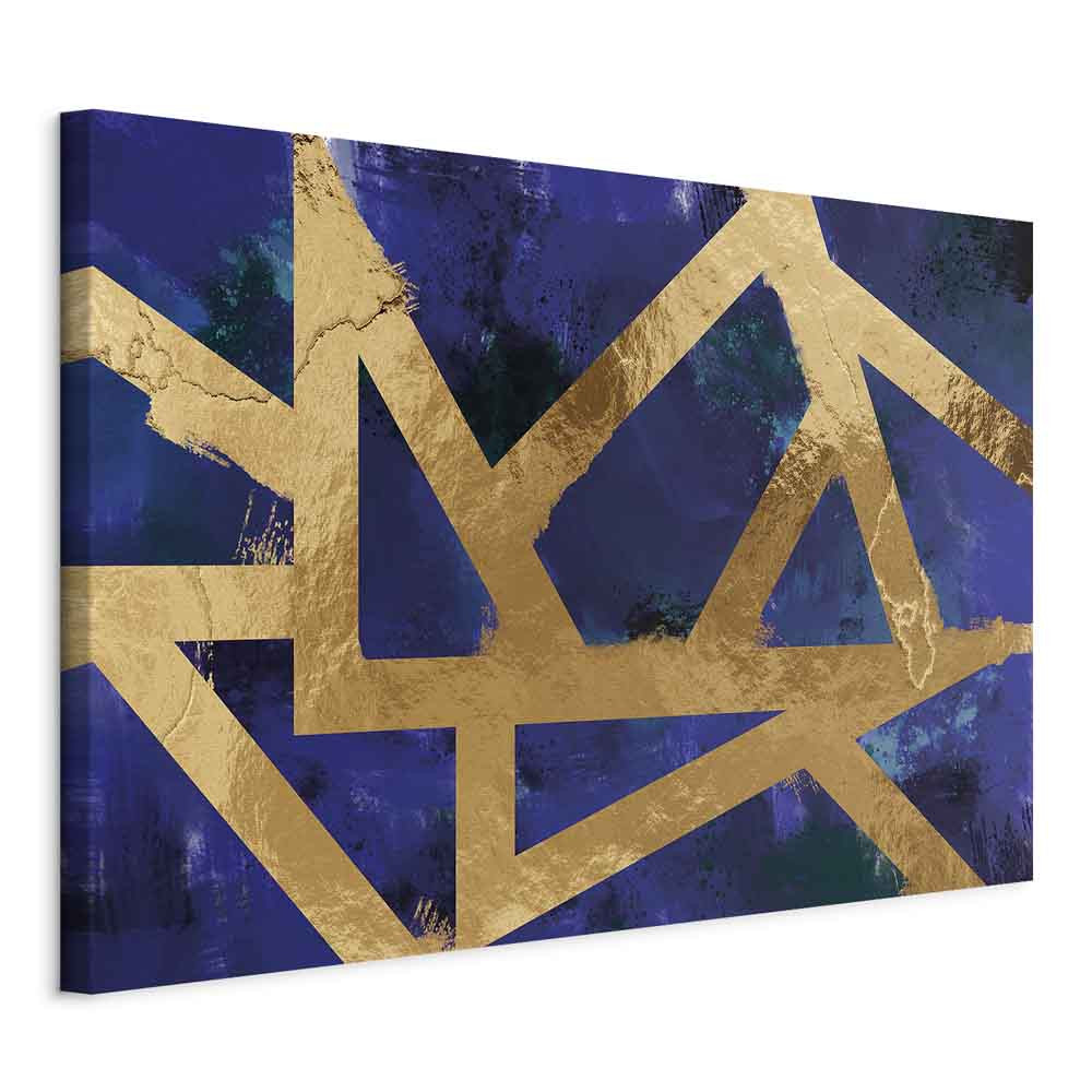 Obraz Złota geometria 30 x 20 cm