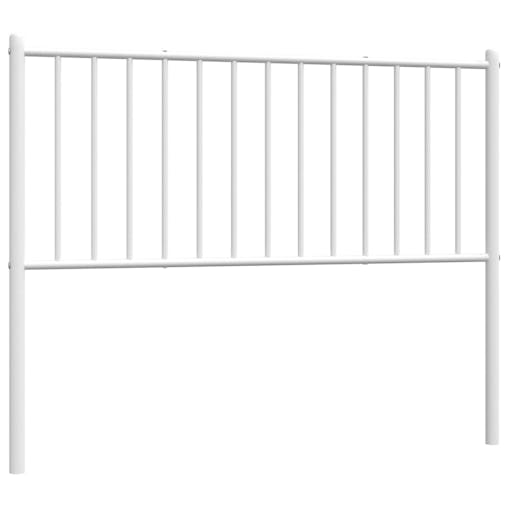 NNEVL Metal Headboard White 107 cm