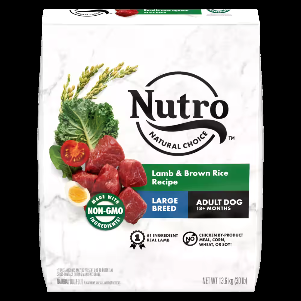 Nutro Wholesome Essentials™ Large Breed Lamb & Brown Rice Adult Dry Dog Food, 13.6-kg