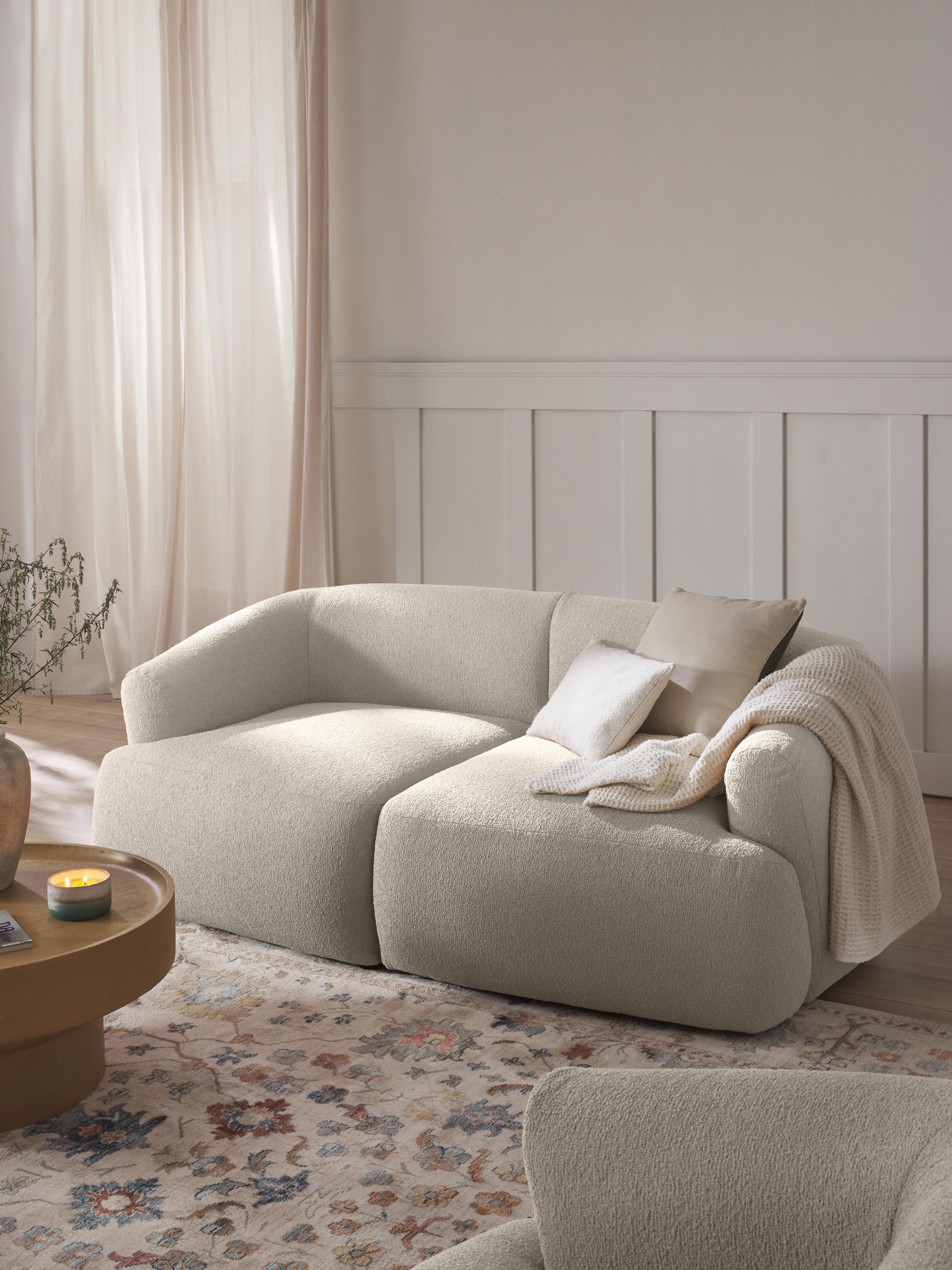 Modulares Bouclé-Sofa Sofia (2-Sitzer)
