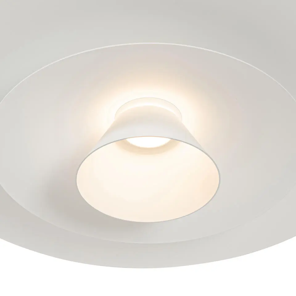 Qazqa hanglamp pauline wit ge?ntegreerde led