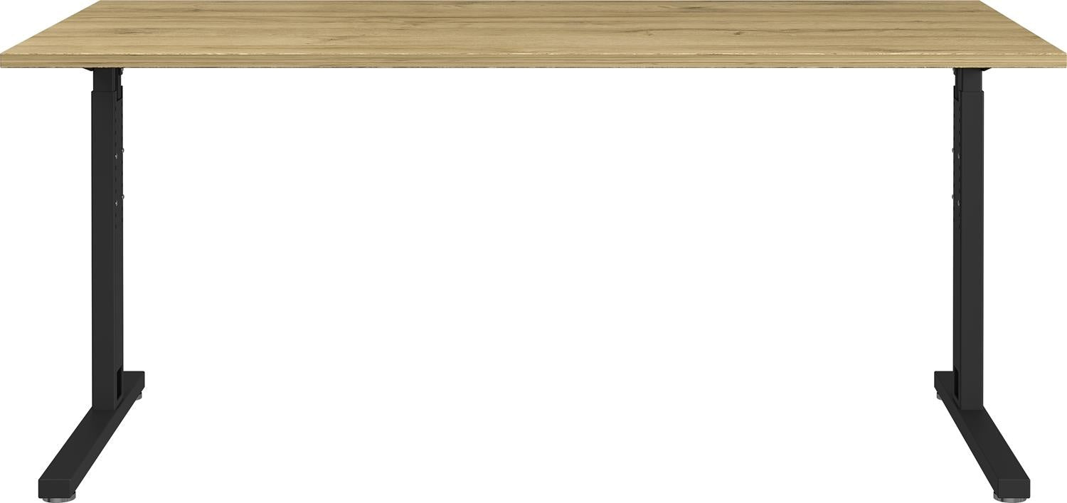 Germania Profi 160 cm Bureautafel Grandson Eiken   Zwart