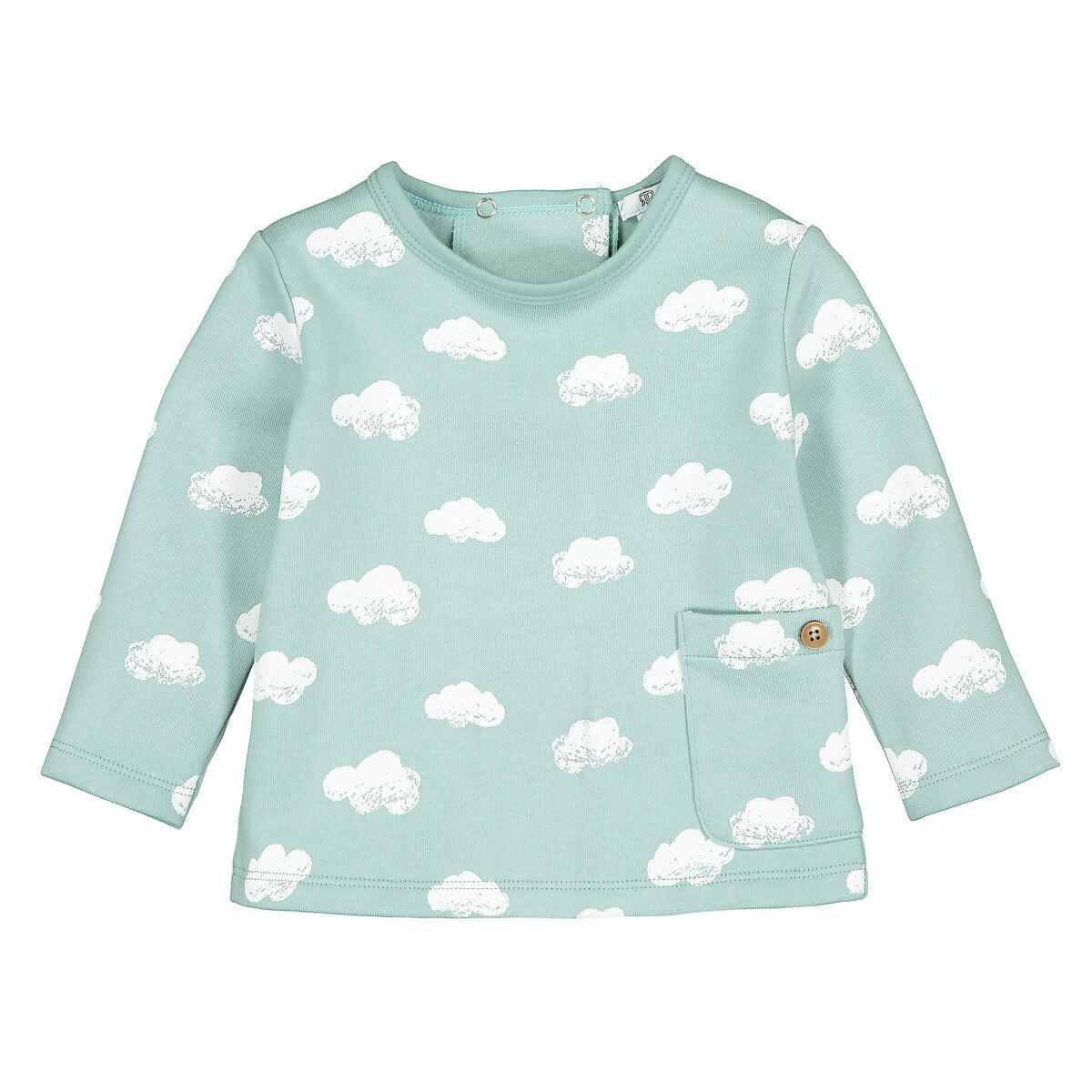 Sweat en molleton imprimé nuages