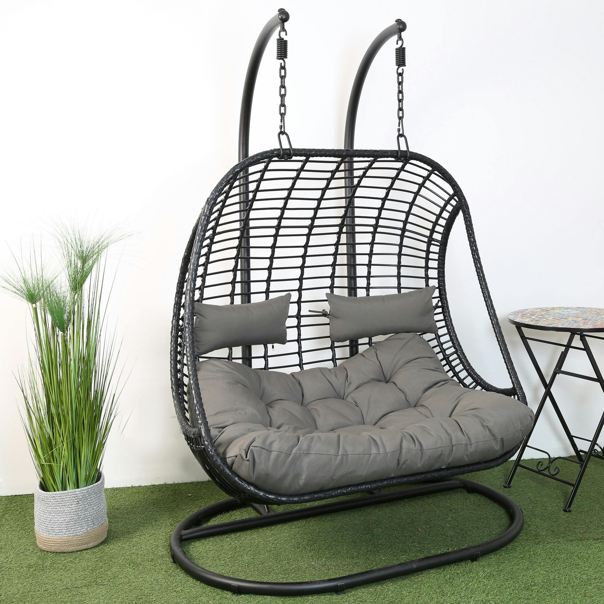 Fauteuil suspendu noir 2 personnes SOUTH BEACH