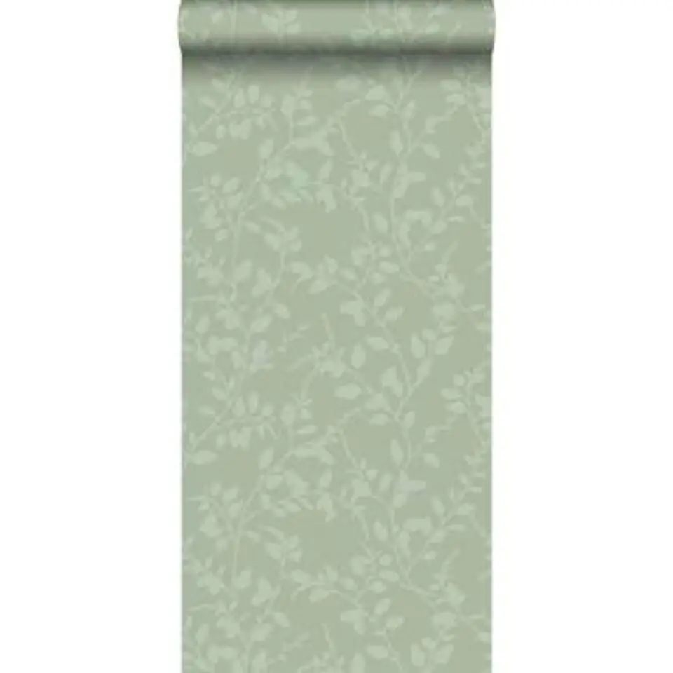 ESTAhome behang - bladmotief - groen - 0.53 x 10.05 m