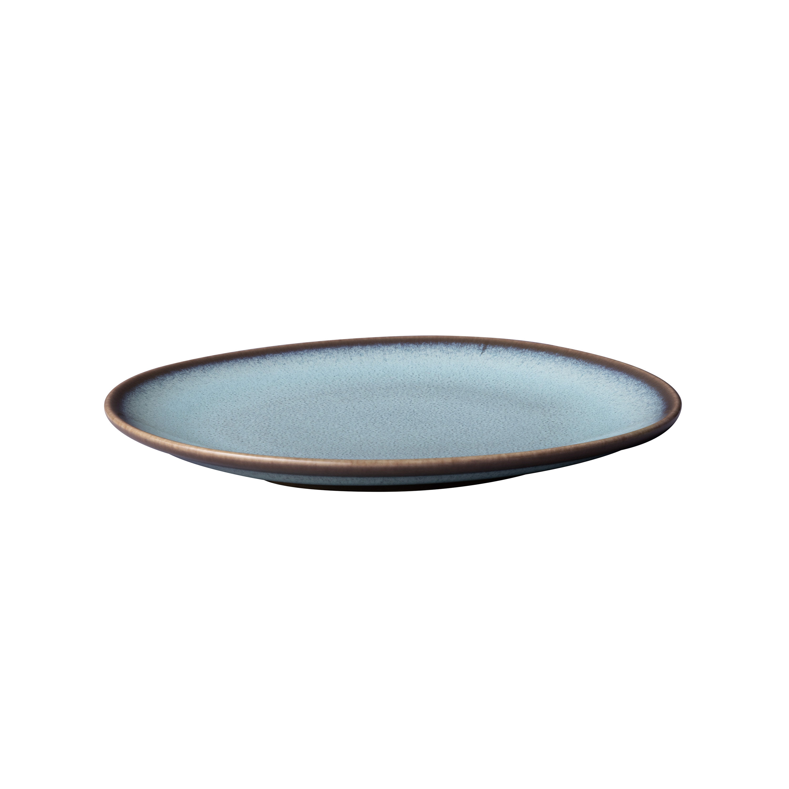 Lave Appetizer/ Bread Plate - Blue, 7'' x 6.7'', stoneware