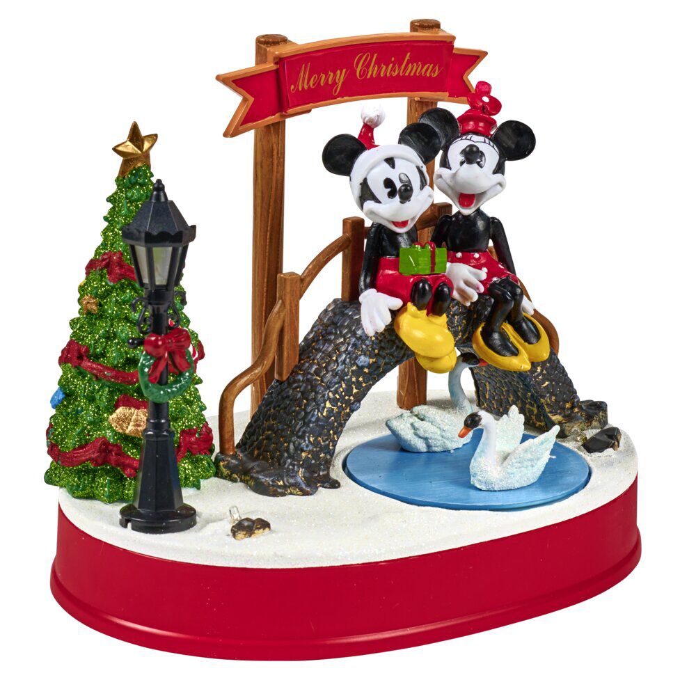 Scène de No&euml;l Disney lumineuse animée et musicale