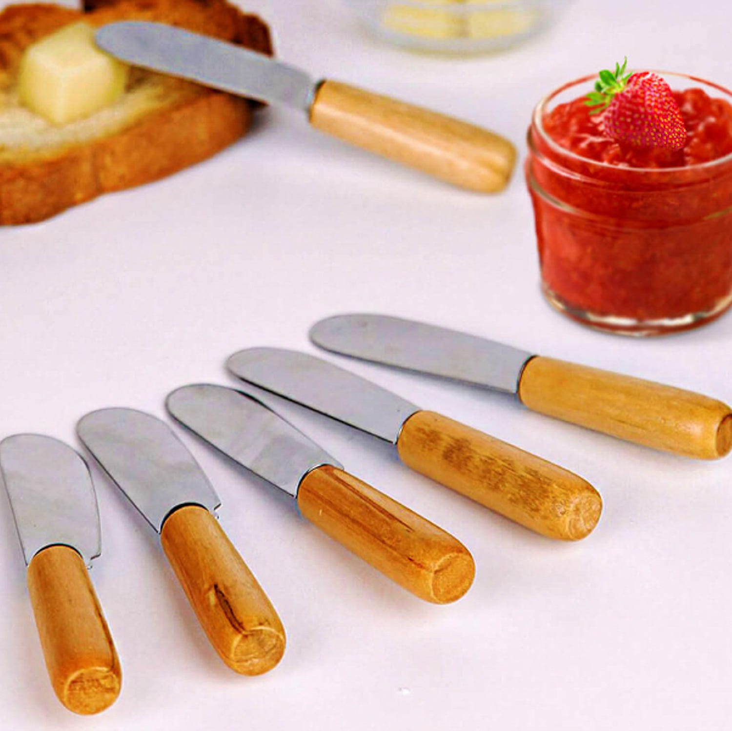 Set 6 coltelli da burro in acciaio inox
