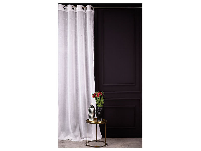Firana Romantic Chic Light przelotki 140x270 cm biała