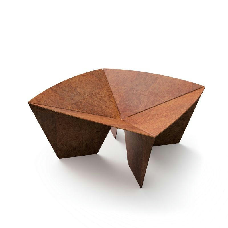 SYRTIS - Brasero en acier corten L65 x l65 x H31 cm