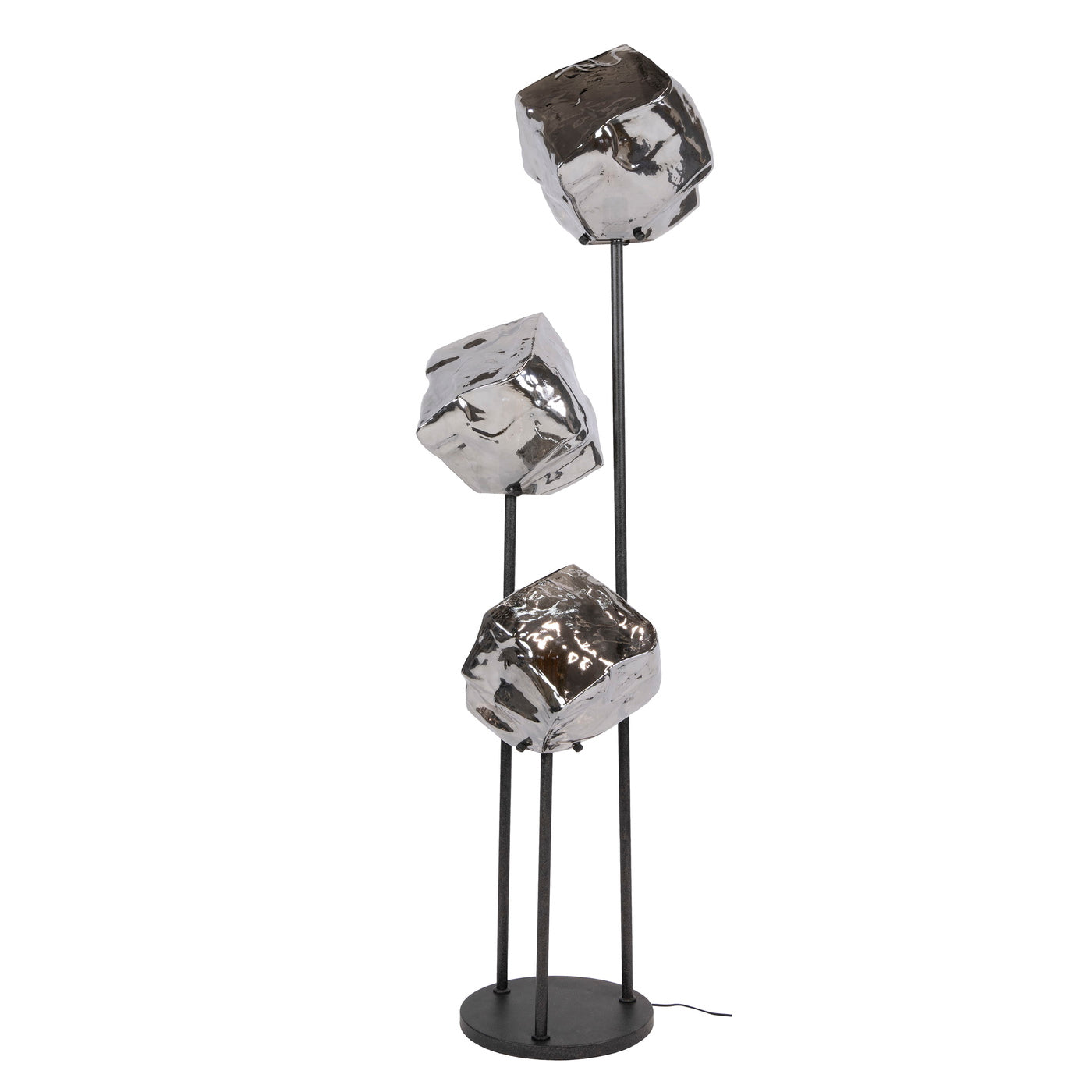 Giga Living Vloerlamp Rock - Chroom Glas - Ø50x165cm