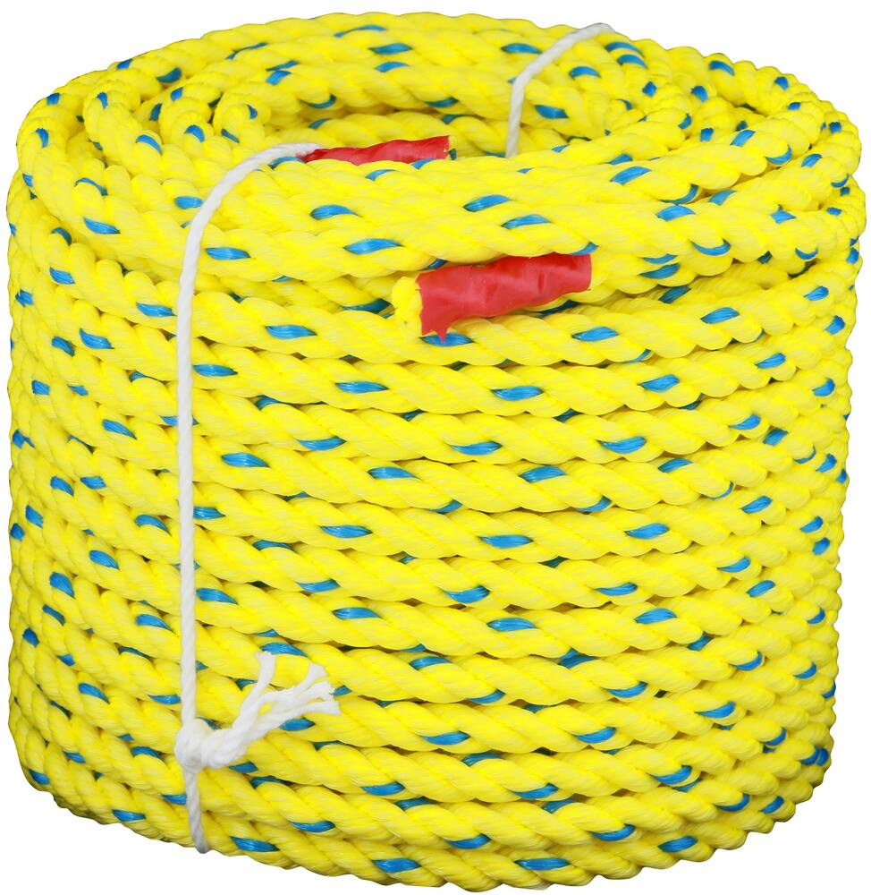 Danielson Lead Core Rope, 75-ft, Yellow