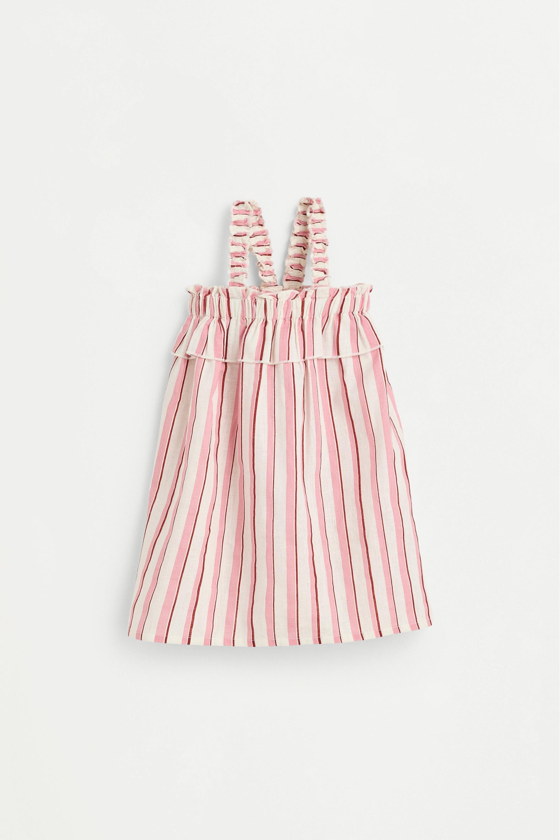 Bebé Niña | Vestido rayas rosas