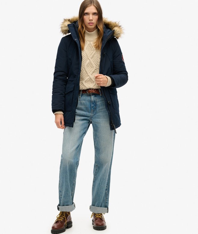 Everest Faux Fur Hooded Parka Coat