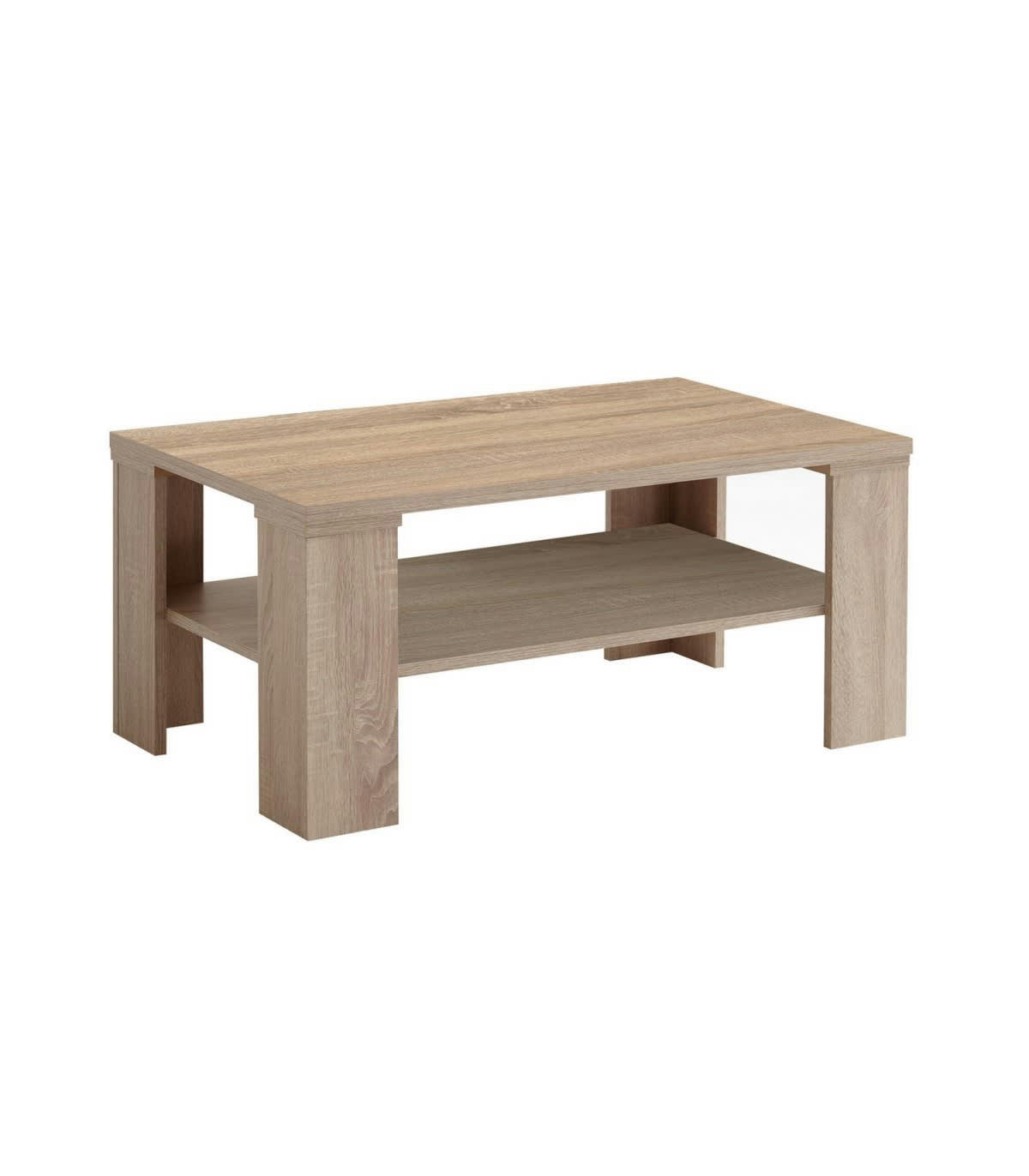 BASTIA - Table Basse 1 Étagère H46 cm