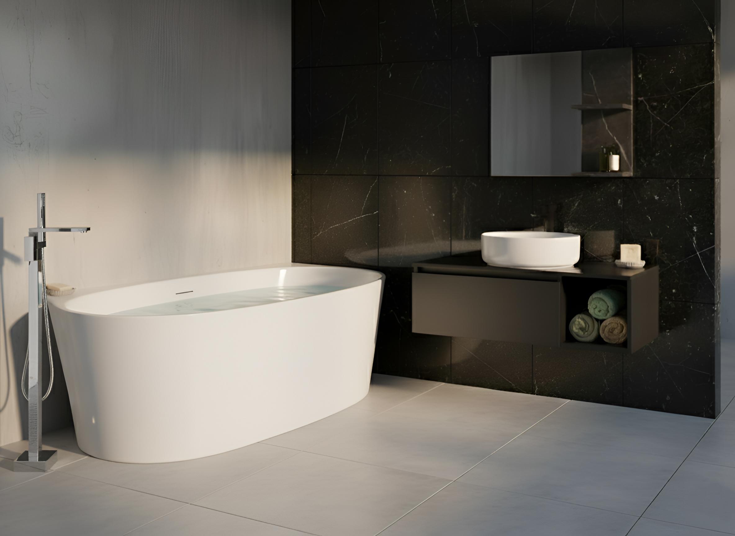 Bathtub PARNAIBA 1700 x 800 mm White