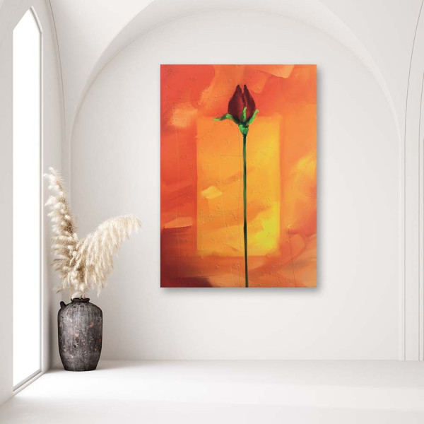 Feeby Obraz na płótnie Czerwona róża 40x60