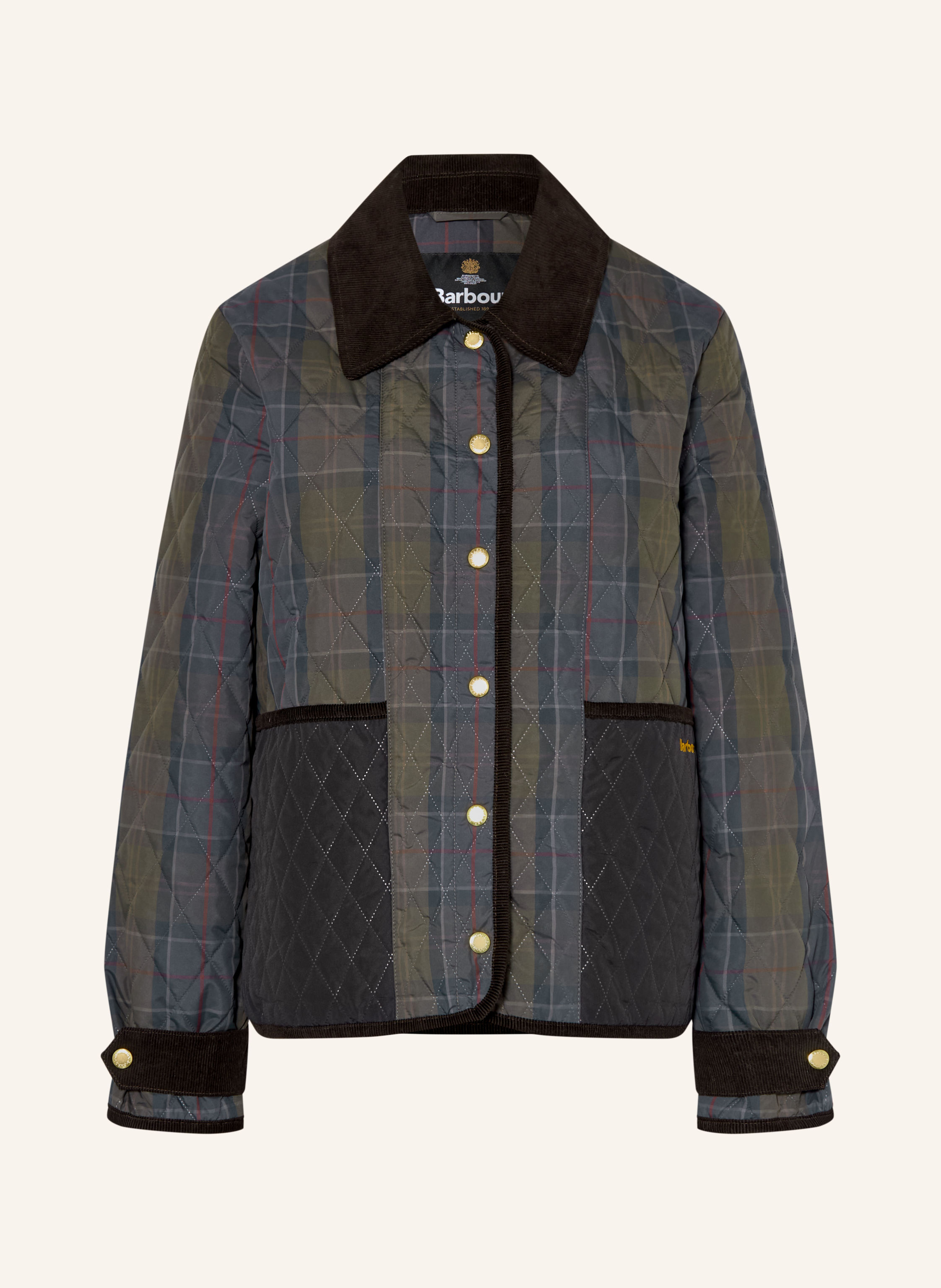 Barbour Steppjacke AINSDALE im Materialmix