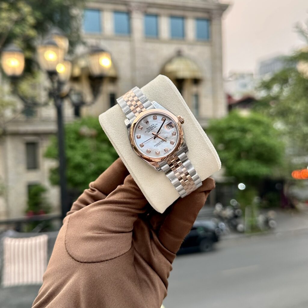Rolex Datejust SS/RG Plated MOP Dial CZ Diamonds 31mm Jub Replica