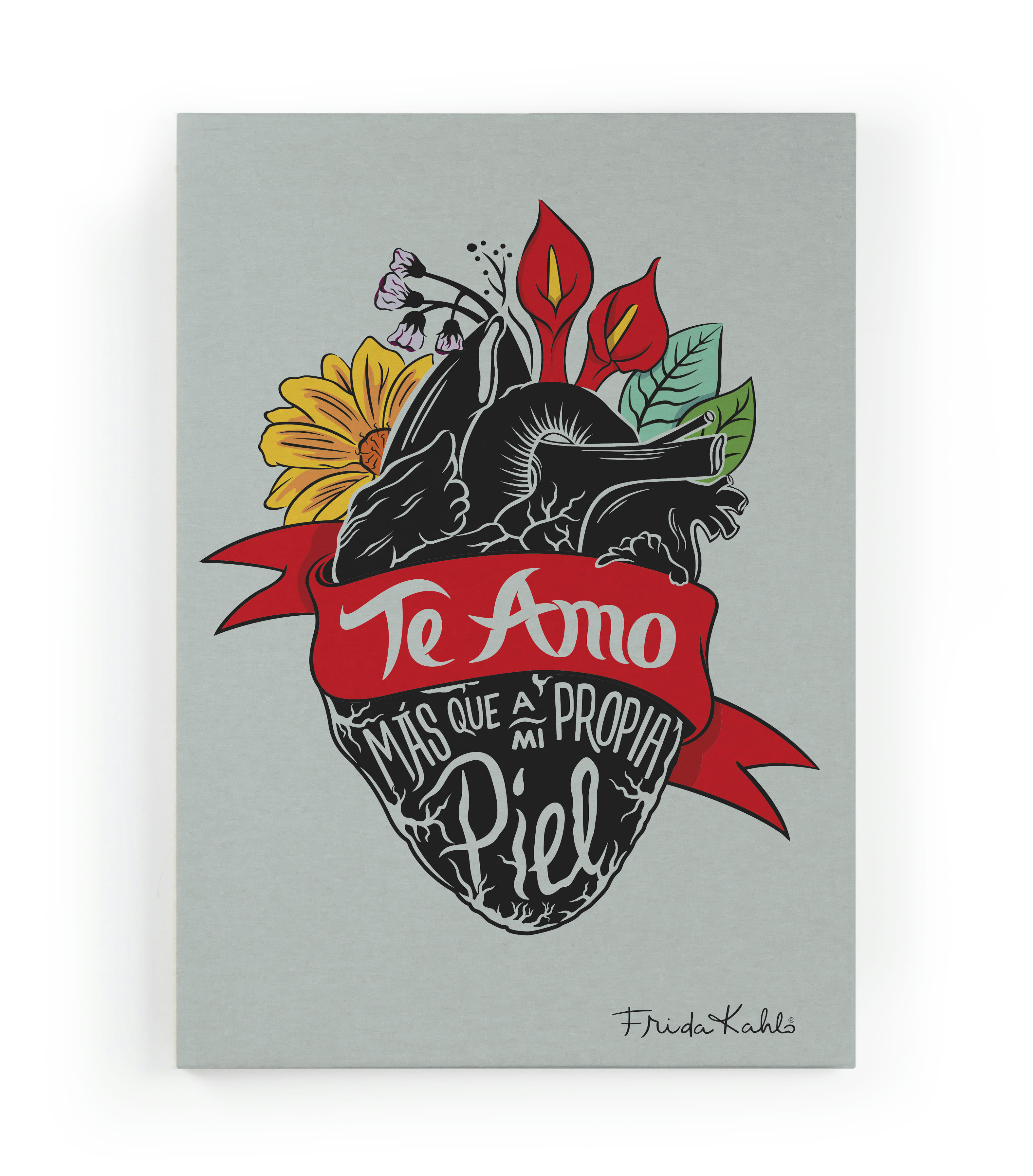 TE AMO - Peinture sur toile 60x40 imprimé HD je t