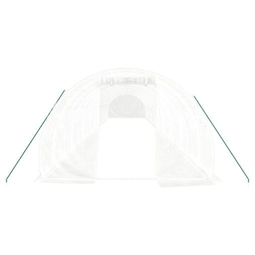 NNEVL Greenhouse with Steel Frame White 54 m&sup2; 18x3x2 m