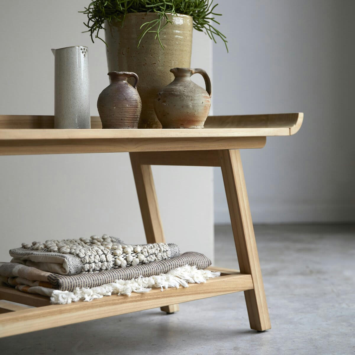 PAMPA - Console basse en teck massif