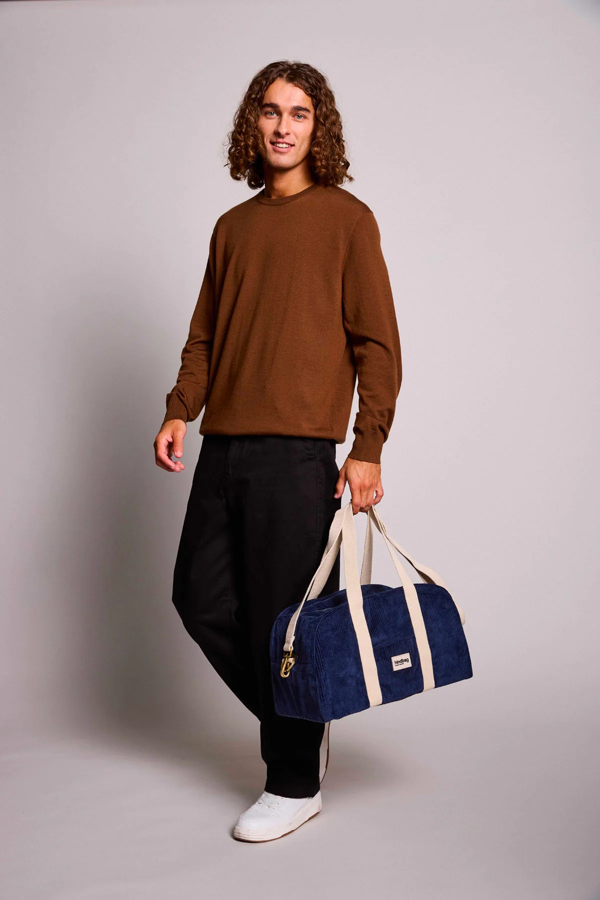 Sac bowling Charlie Velours Marine