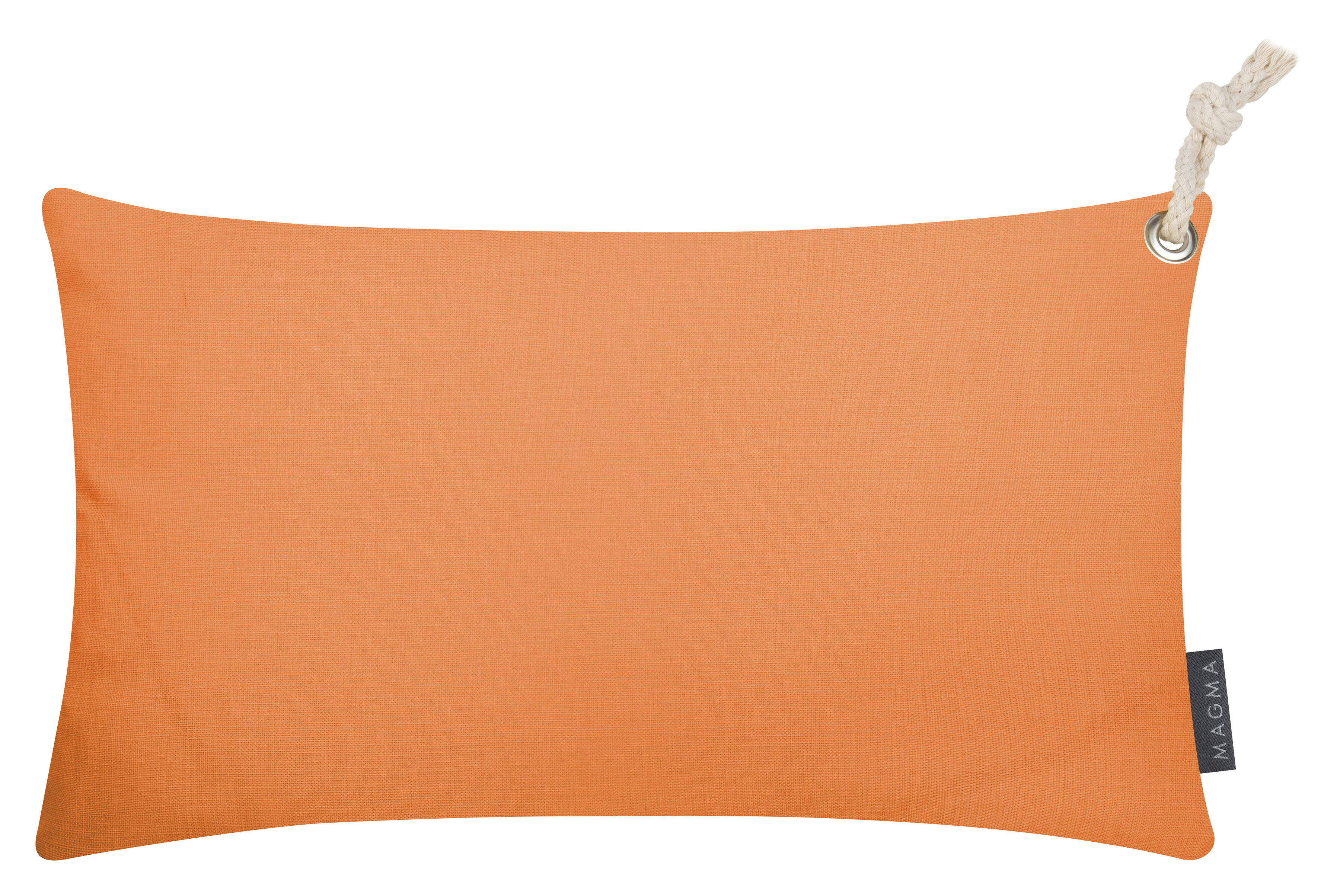 CAPRI - Housses de coussin exterieur  avec corde orange - Lot de 2 - 50X30