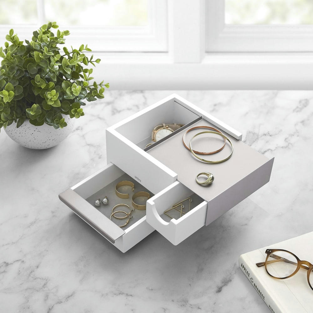 STOWIT - Boite à bijoux mini stowit carton gris