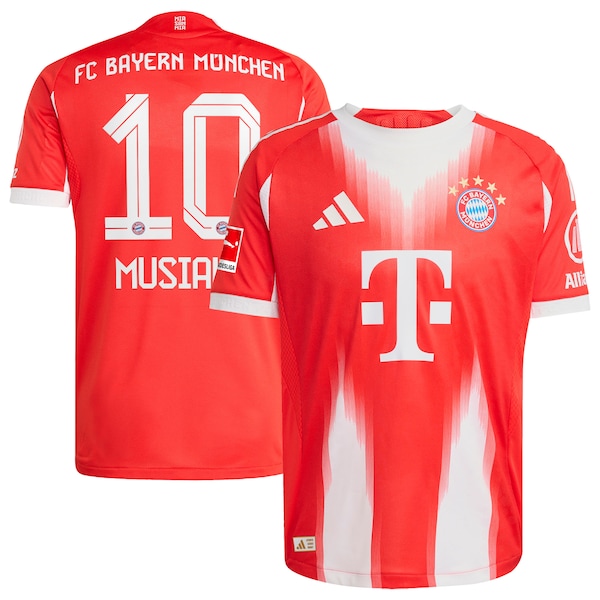 Jamal Musiala Bayern Munich adidas Home 2025/26 Authentic Player Jersey - Red