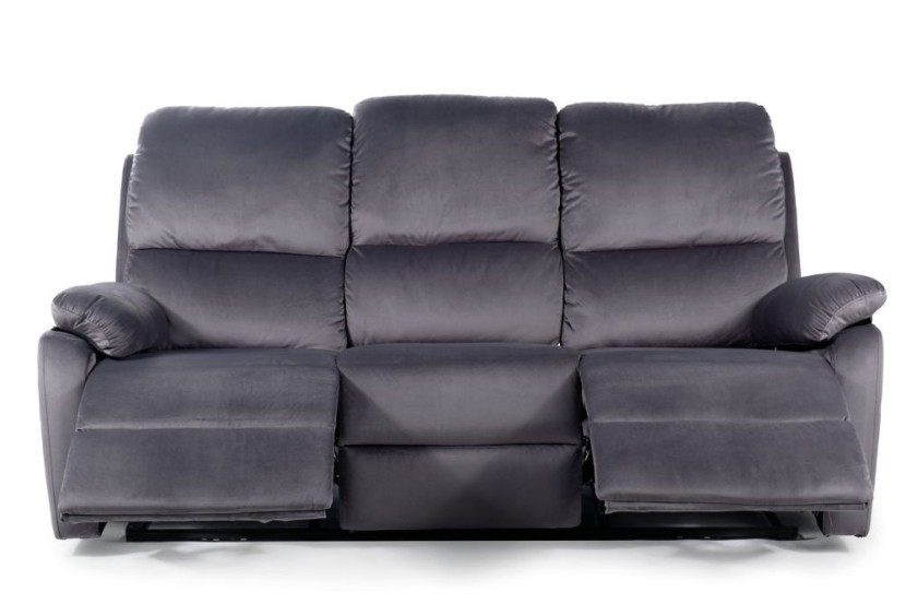 Sofa rozkładana SPENCER 3 VELVET szara