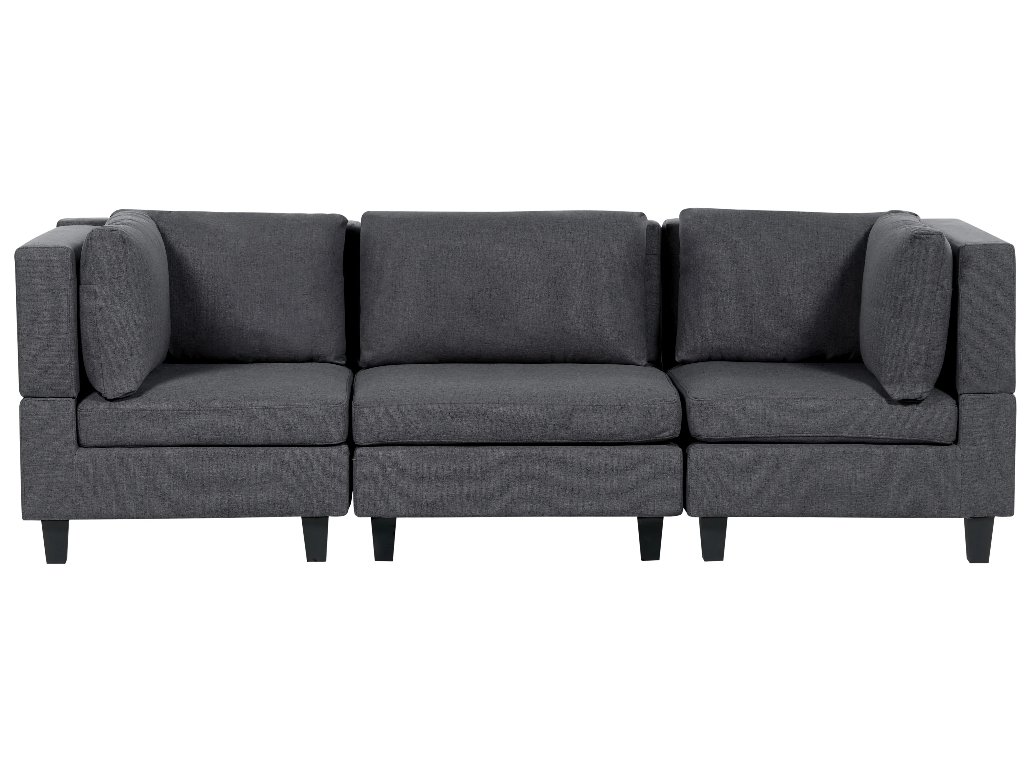 Ottoman UNSTAD Fabric Dark Grey