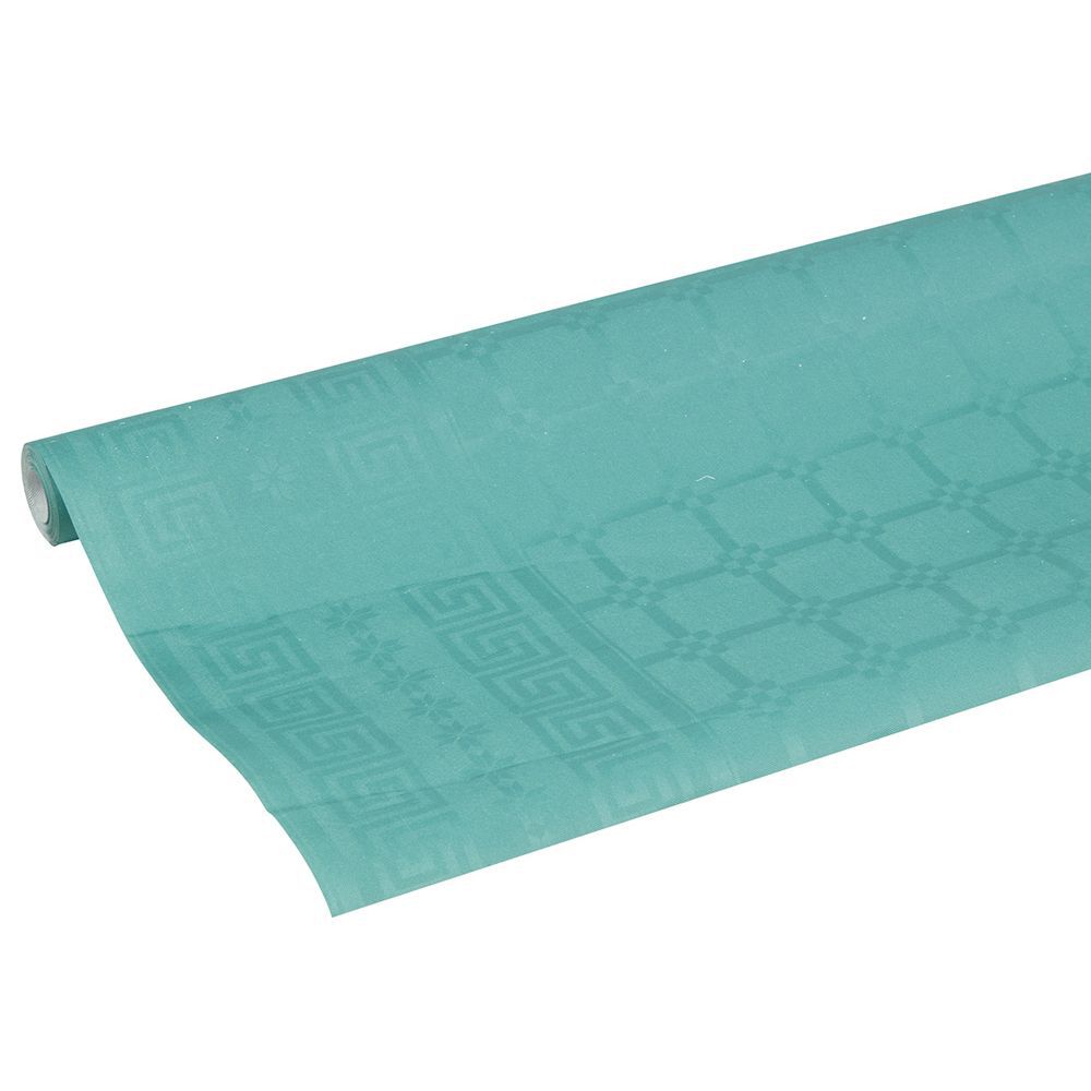 Nappe en papier damassé vert émeraude
