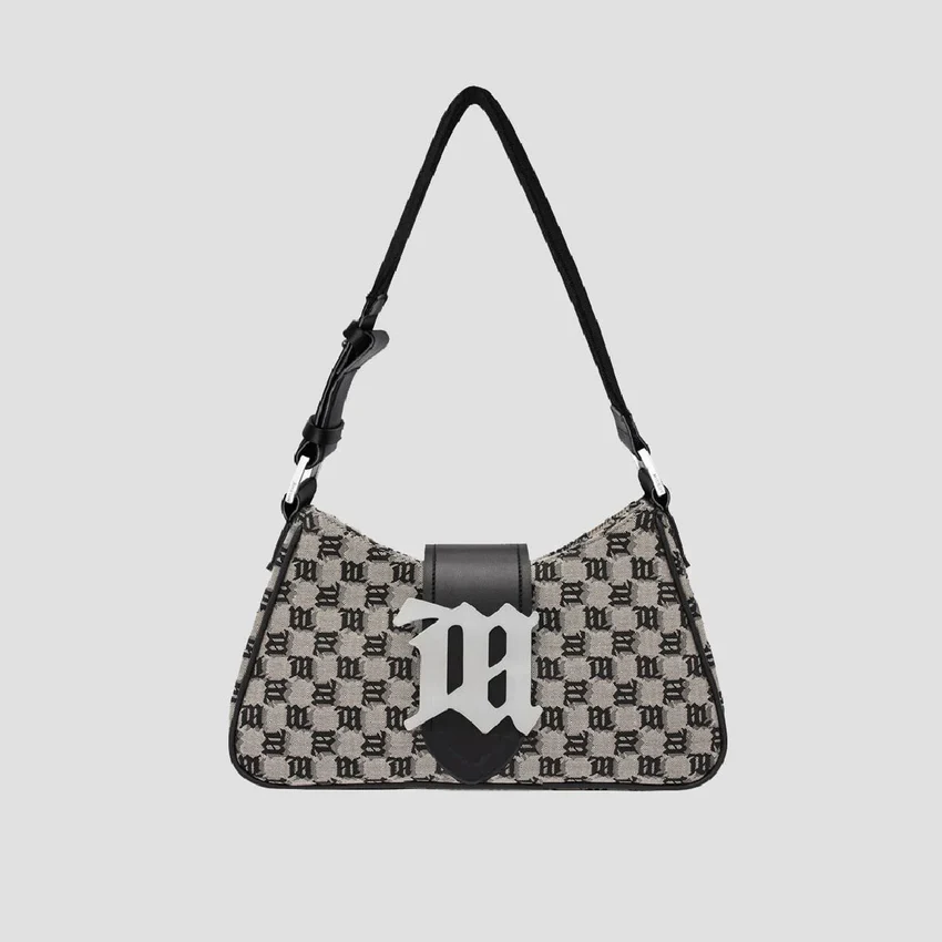 Jacquard Monogram Shoulder Bag Medium