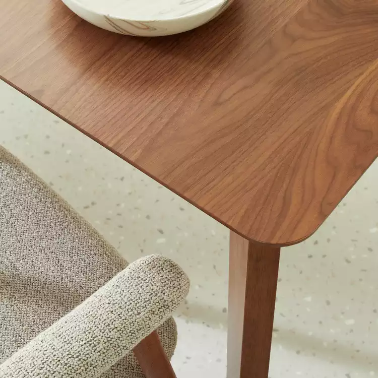 Habitat Callan Extend Walnut Dining Table & 6 Walnut Chairs
