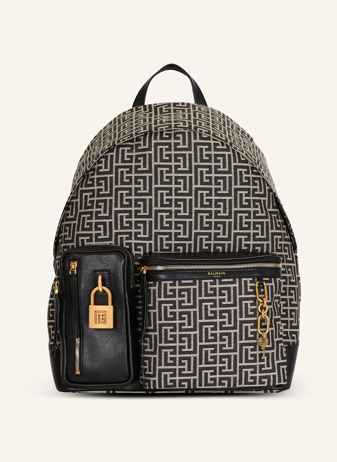 BALMAIN Rucksack Pulse aus Monogramm-Jacquard