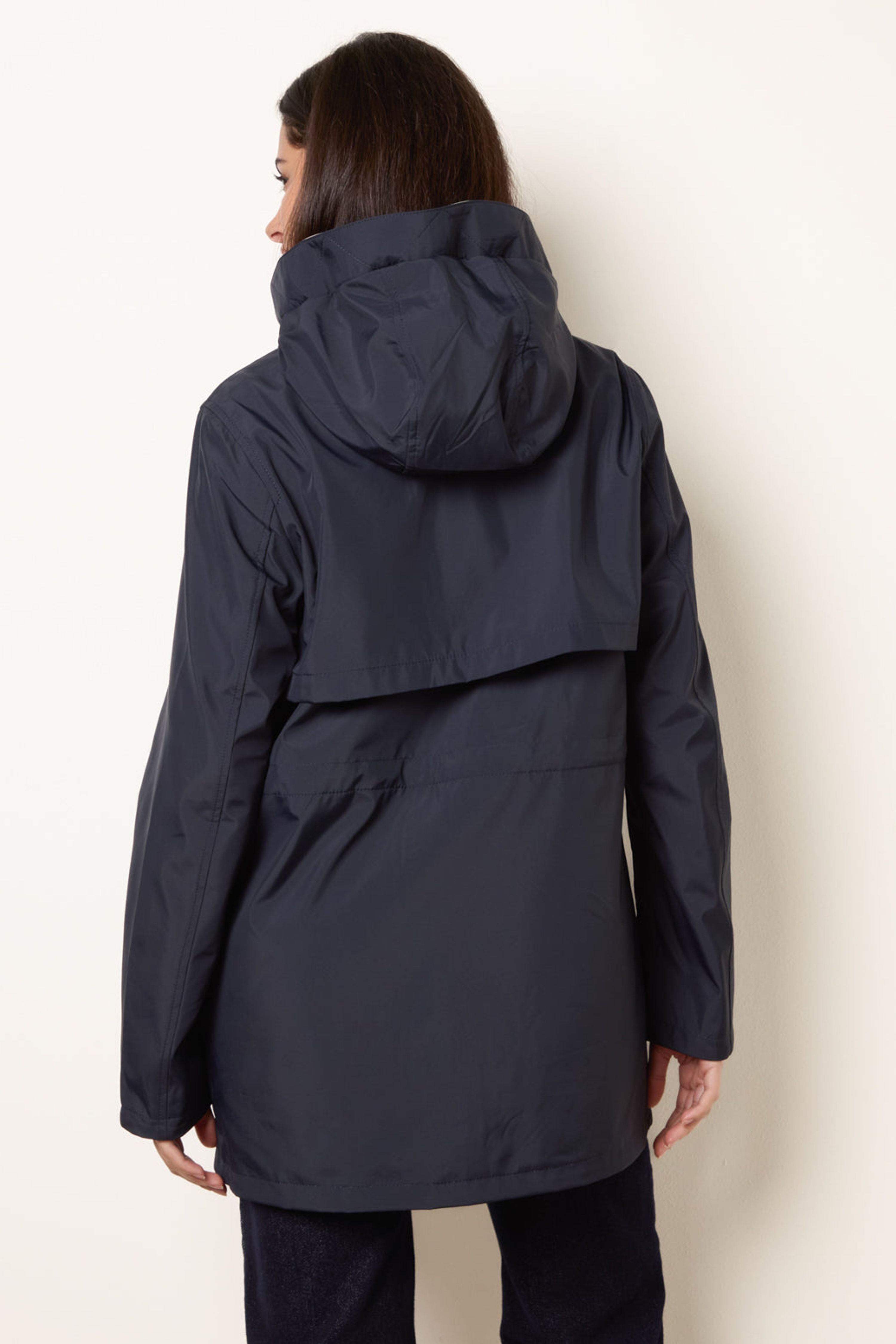 Blue Vanilla Stone and Navy Reversible Raincoat