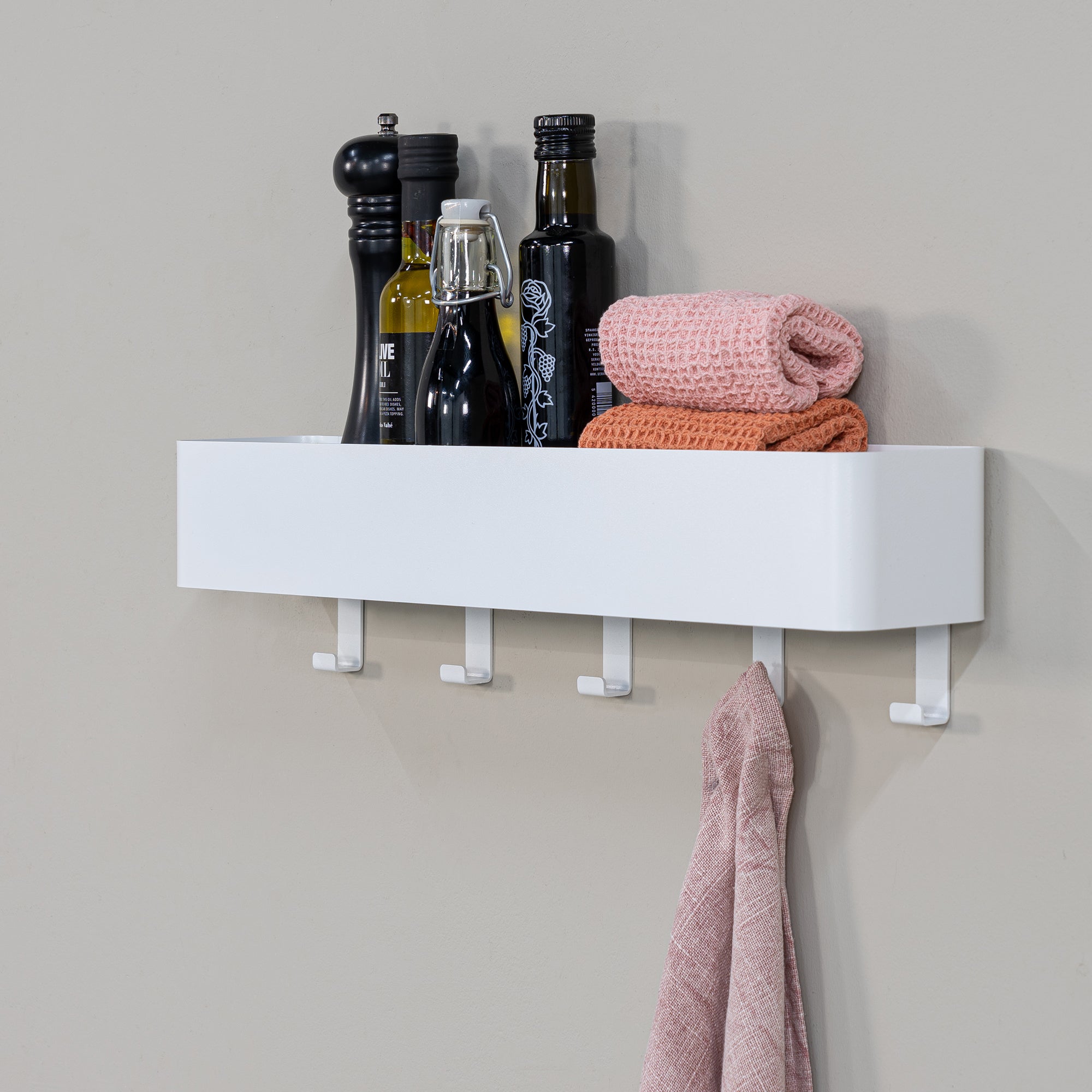 Spinder Design Multi 5 Wandkapstok H 13 cm - Wit