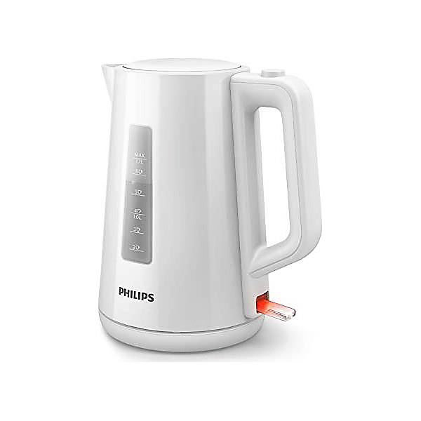 Bouilloire - PHILIPS - Daily HD9318/00 - 1,7L - Couvercle à ressort - Tamis filtre calcaire - Blanche