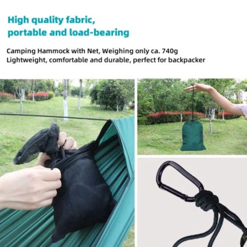 NNEOBA LightweightCamping Hammock with Mosquito Net