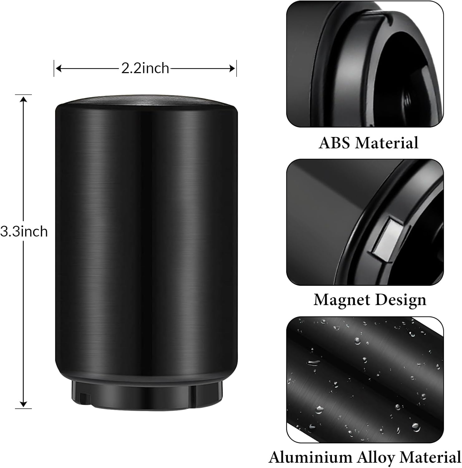 Custom Automatic Beer Bottle Opener, Personalized Magnetic Stainless Steel Push & Pull Bottle Openers, Openning Tool for Home Bar