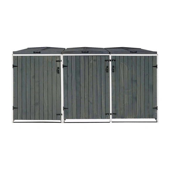 Mülltonnenverkleidung »MVG-H74«, XL 3er/6er, BxHxT: 237,5 x 126 x 98 cm, erweiterbar