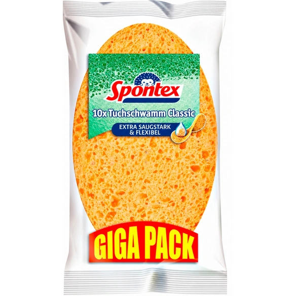 Schwamm, 10er Packung, gelb