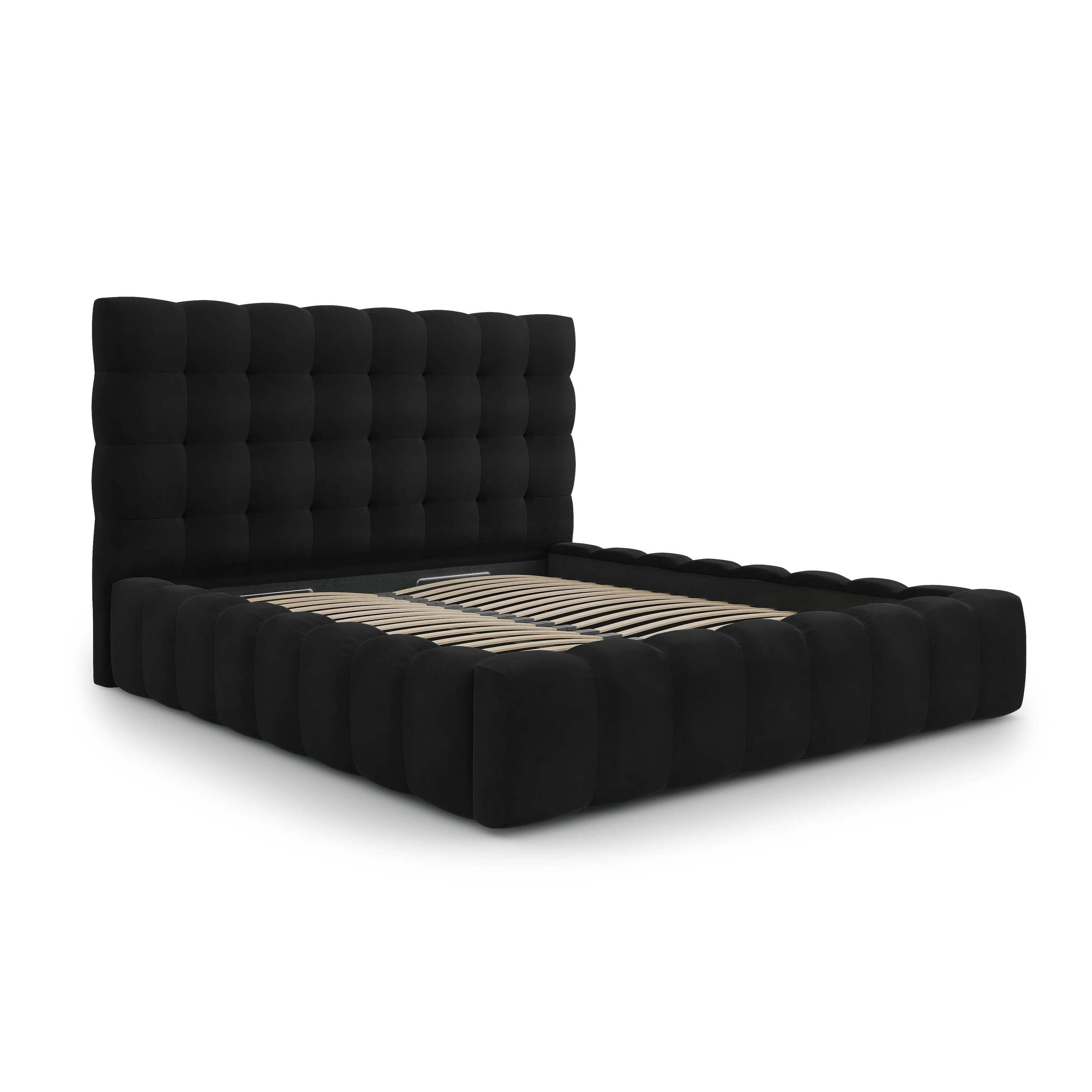 Cosmopolitan Design Bali Bedframe met Opbergruimte - 180 x 200 cm - Zw