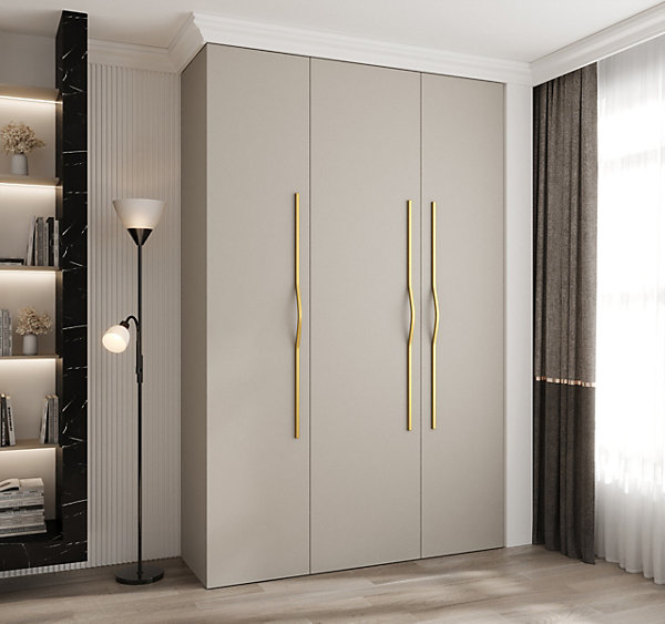 Armoire Como 2 a portes battantes H. 245 x L. 160 x P. 50, 3 portes