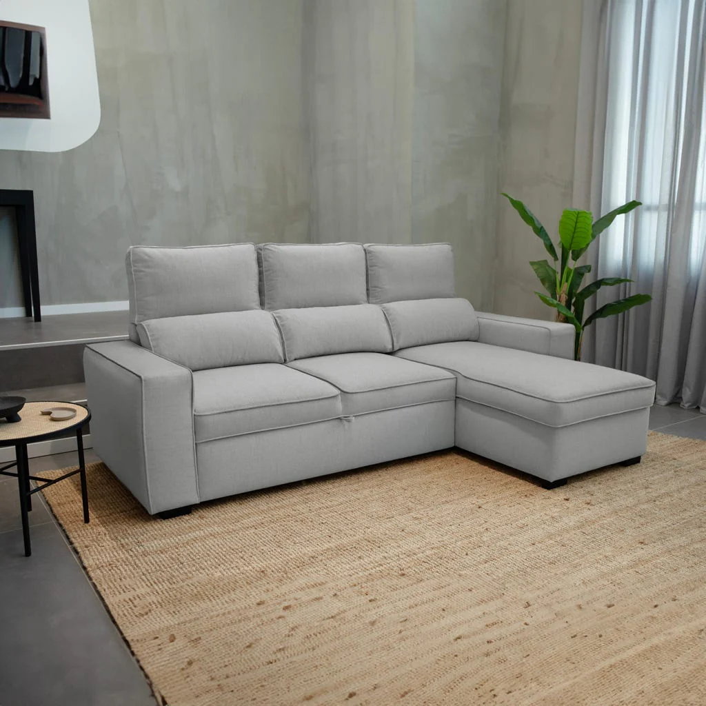 Sofá cama com chaise longue SANDLER