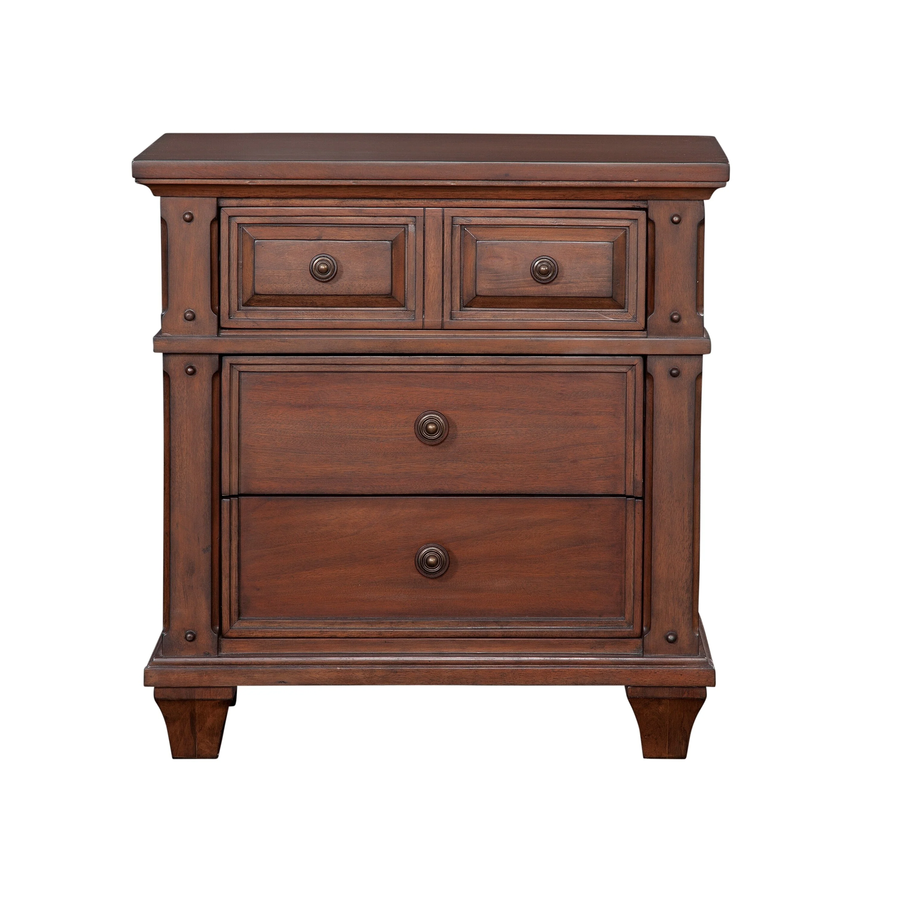 Harbor Point Rustic Cherry 3-drawer Nightstand