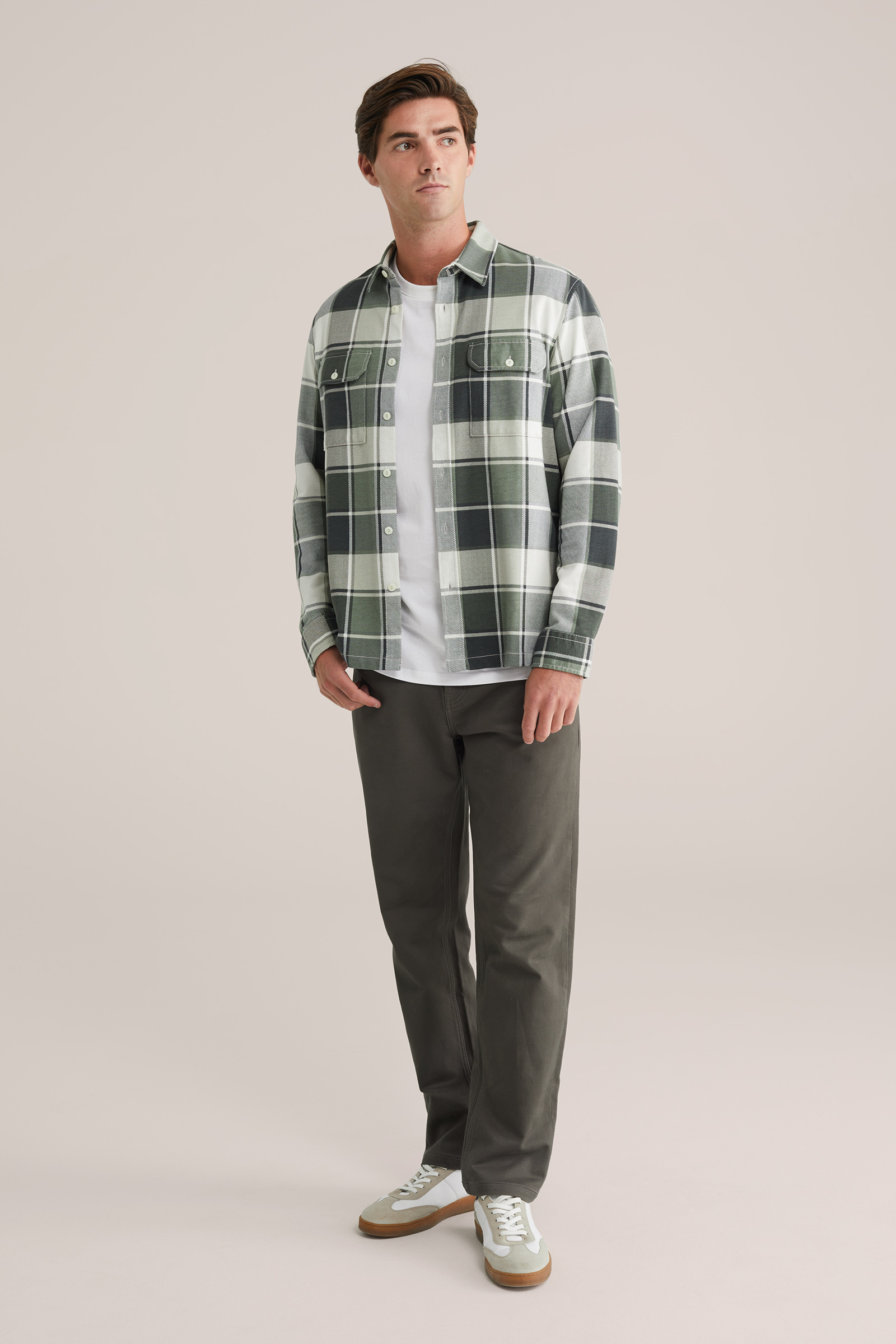 Heren Regular fit overshirt met print