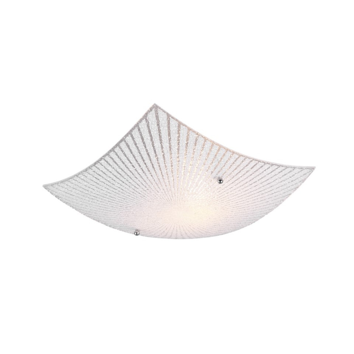 Plafonprzezroczysto-biały kwadratowy 30cm ELISA 1xE27x40W IP20 Trio